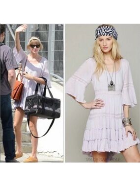 Free People Dream Cloud Dress Lavender ASO Taylor Swift Size Small
